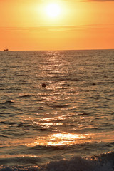 Golden Sunset at the Beach