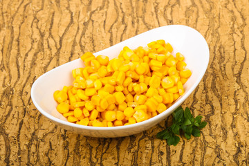 Young sweet corn