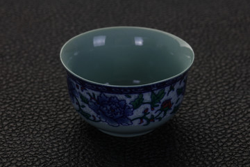 Empty Chinese tea cup