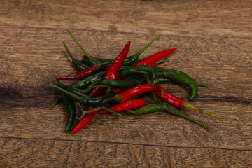 Hot and spicy Chili pepper heap