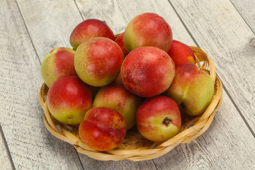 Sweet tasty fresh ripe apricots