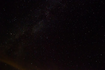 Fototapeta na wymiar Night sky with lot of shiny stars, natural astro background
