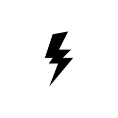 Dark lightning logo vector illustration