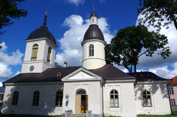 Fototapeta na wymiar Eglise sur l'ile de saaremaa, Estonie