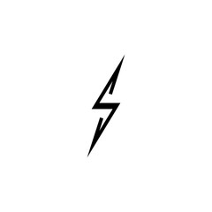 Dark lightning logo vector illustration