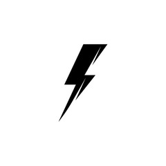 Dark lightning logo vector illustration