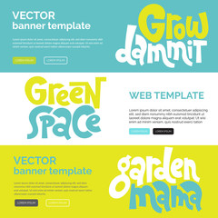 Plants lettering quote