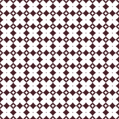Seamless diamond geometric pattern. Decorative claret red diamonds on isolated white background. Design for fabric, backdrop, wallpaper, textile, texture etc. EPS-10 vector, printable CMYK colors.