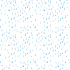 Seamless pattern with large raindrops.