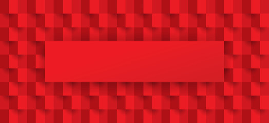 Red abstract background vector with blank space for text.