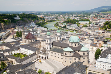 Fototapeta premium View of Salzburg city, Austria.