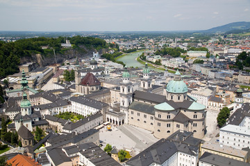 Fototapeta na wymiar View of Salzburg city, Austria.