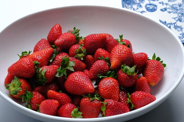 strawberries in a bowl