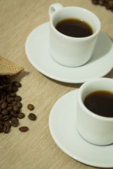 a cup of freshly brewed coffee