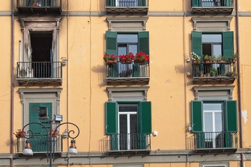A building with beautiful windows.