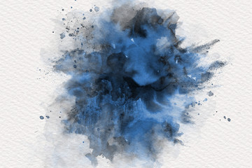 Abstract watercolor paint splatter background