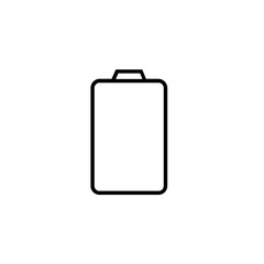 full battery simple icon vector