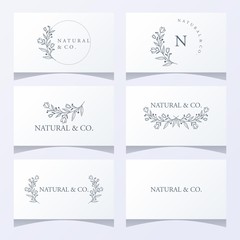 floral ornament logo ready to use