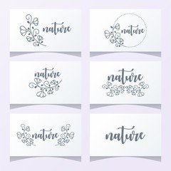 floral ornament logo ready to use