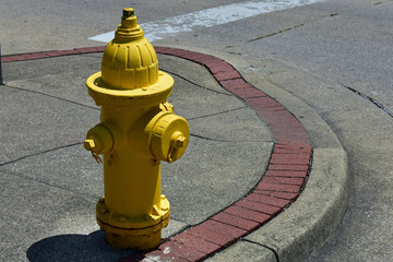 yellow fire hydrant