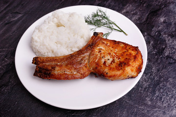 rice and meat