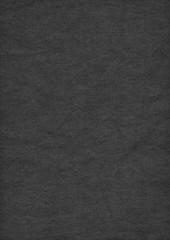 Photograph of recycle black Kraft striped paper coarse grain crumpled grunge texture sample 