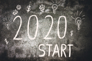 New Year goal concept - 2020 GOALS