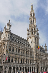 Fototapeta na wymiar Bruxelles, i palazzi della Grand Place - Belgio