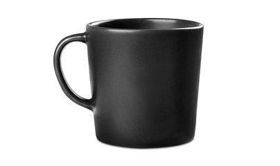 Black matte modern tea mug
