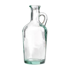 Antique glass jar for olive oil
