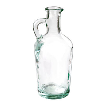 Antique glass jar for olive oil