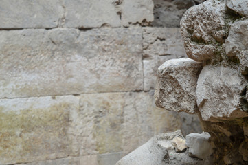 Cellars of Diocletian's palace in Split, Croatia on June 15, 2019. Some episods of the Game of Thrones filmed there.