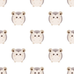 Obraz premium Cute hedgehog pattern