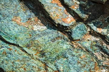Natural Surface texture of serpentinite mined in the Ural mountains.