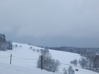 winter in the mountains