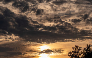 Dramatic clouds in the sky - perfect for sky replacement - travel photography