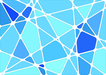 Blue mosaic pattern. Vector