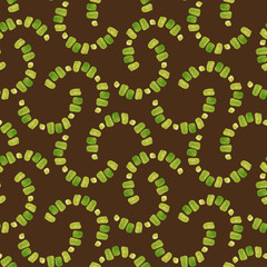 Hand-drawn watercolor abstract pattern. Geometric arches.