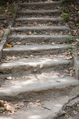 Old Stone Staircase Close Up Vertical