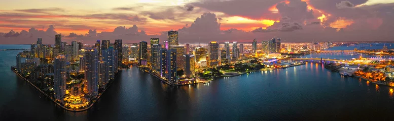 Foto op Plexiglas Miami Downtown Panorama © Anthony G. Marino