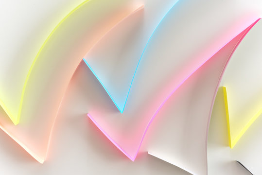 Positive check or tick symbol, concept for positivity to convey message of positive result