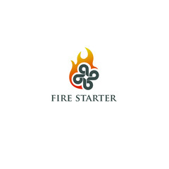 best original logo designs inspiration and concept for fire starter  by sbnotion