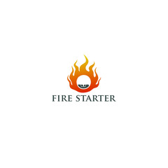best original logo designs inspiration and concept for fire starter  by sbnotion