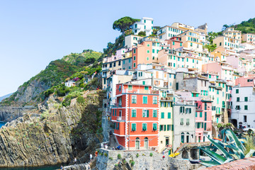 Fototapeta na wymiar The Cinque Terre is a coastal area within Liguria, in the northwest of Italy.