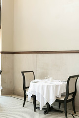 Table at Fine Restaurant, Five Star Dining, Modern Table at Restaurant