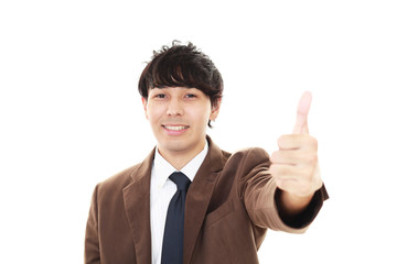 笑顔のビジネスマン