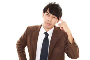 苦悩するビジネスマン