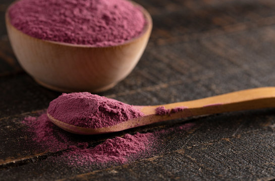Bright Colored Acai Berry Powder Perfect for Adding to Recipes