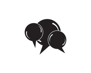 Bubble logo template vector icon illustration