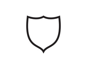 shield logo vector design illustration